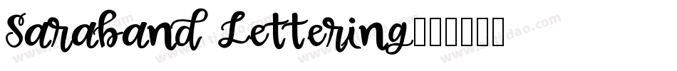 Saraband Lettering字体转换